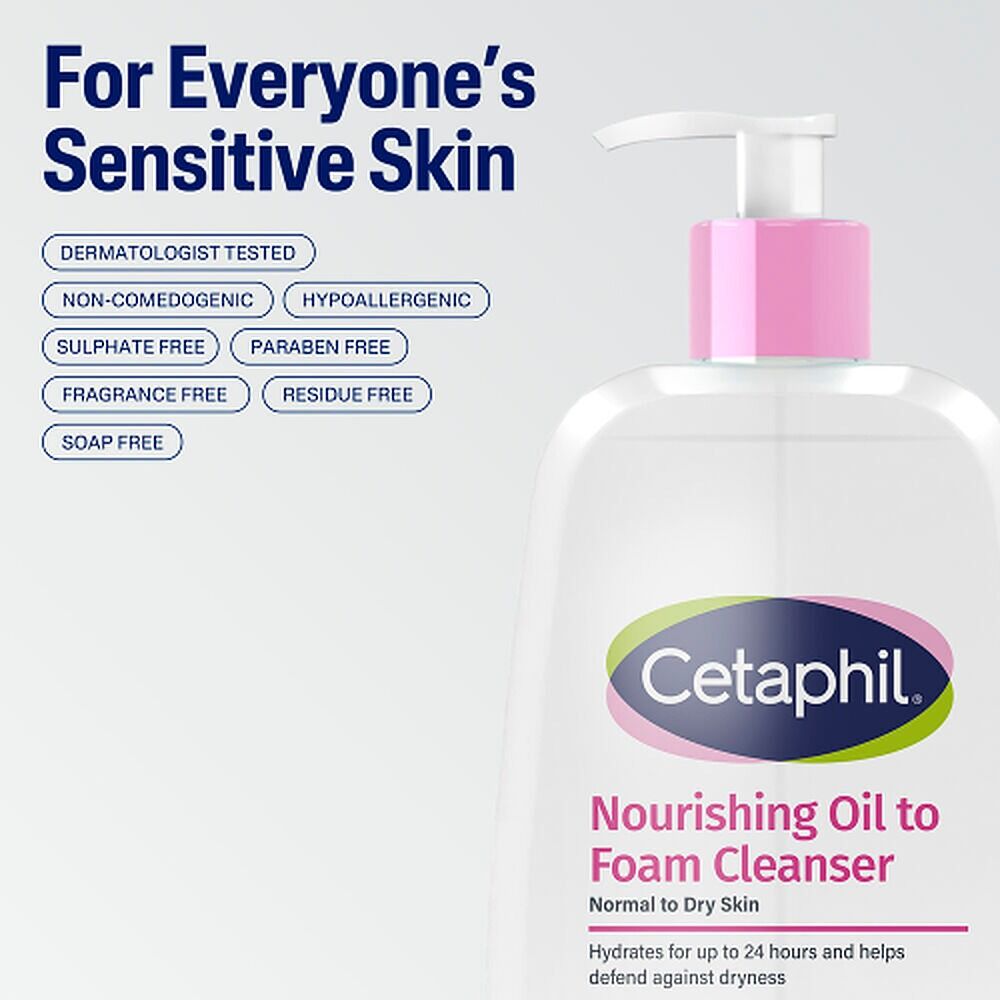 Cetaphil Nourishing Oil to Foam Cleanser 236mL