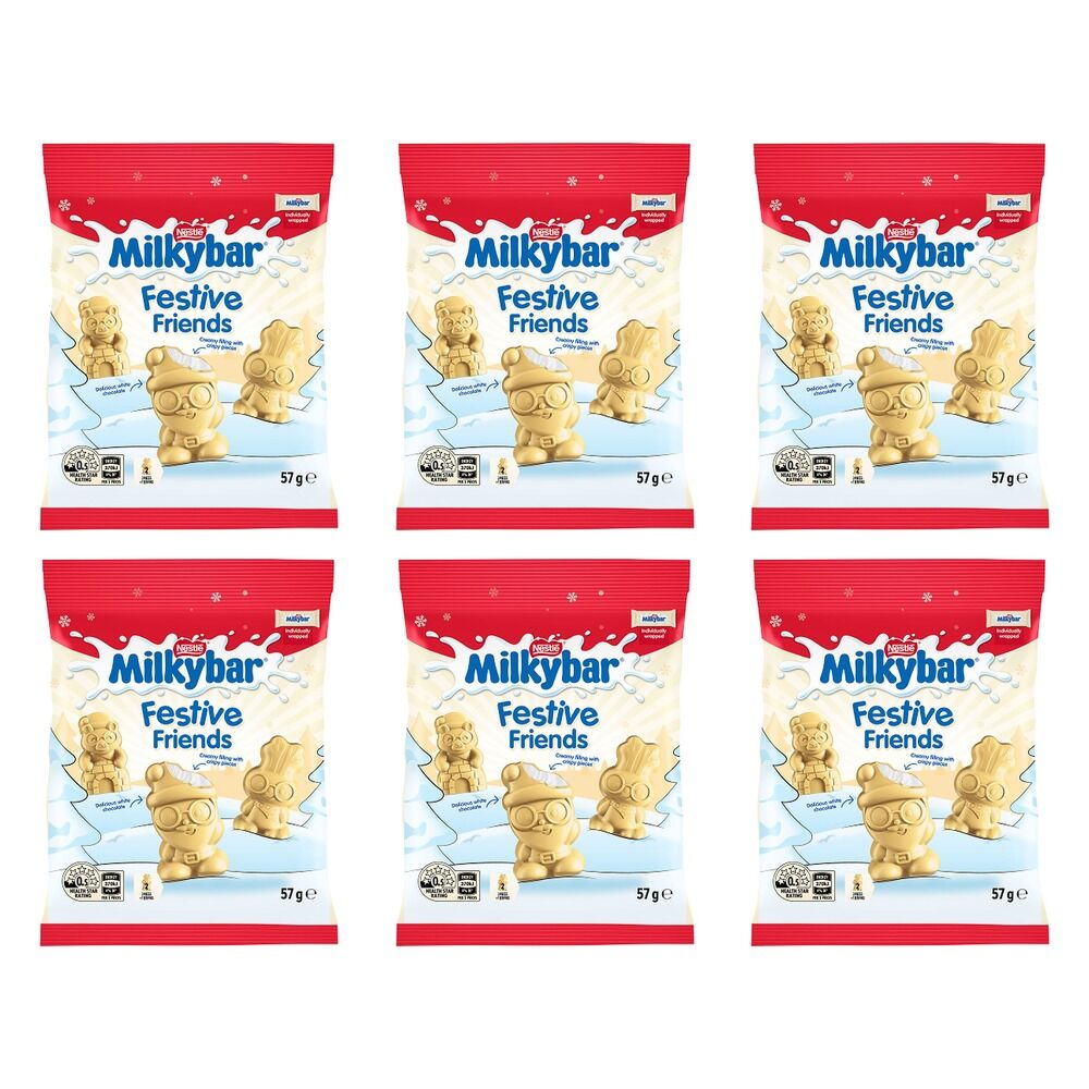 Nestle Milkybar Festive Friends 57g Pack of 6
