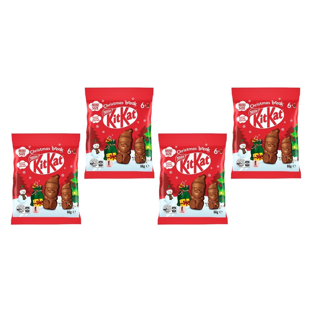 Nestle Kitkat Icon Mini Santa Sharebag 66g Pack of 4