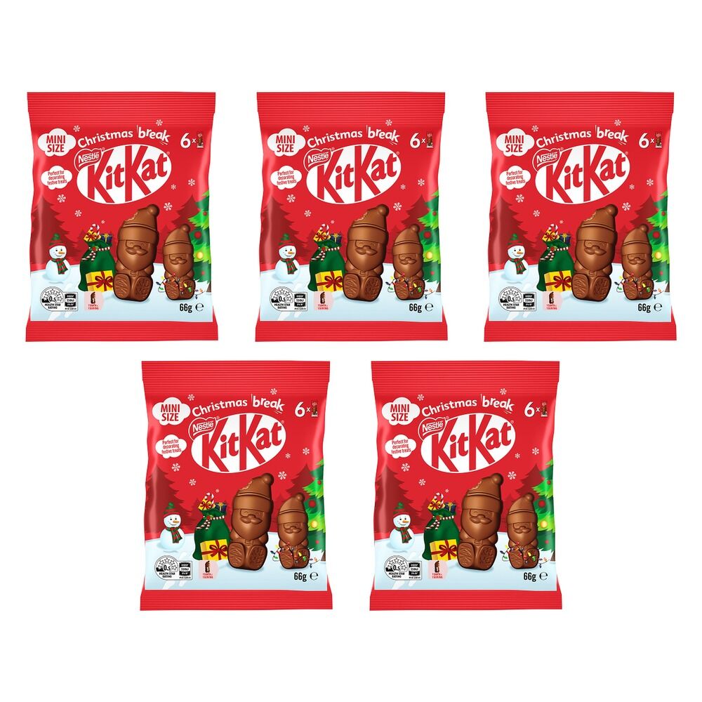 Nestle Kitkat Icon Mini Santa Sharebag 66g Pack of 5