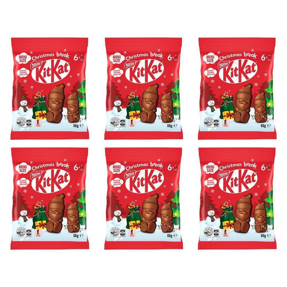 Nestle Kitkat Icon Mini Santa Sharebag 66g Pack of 6