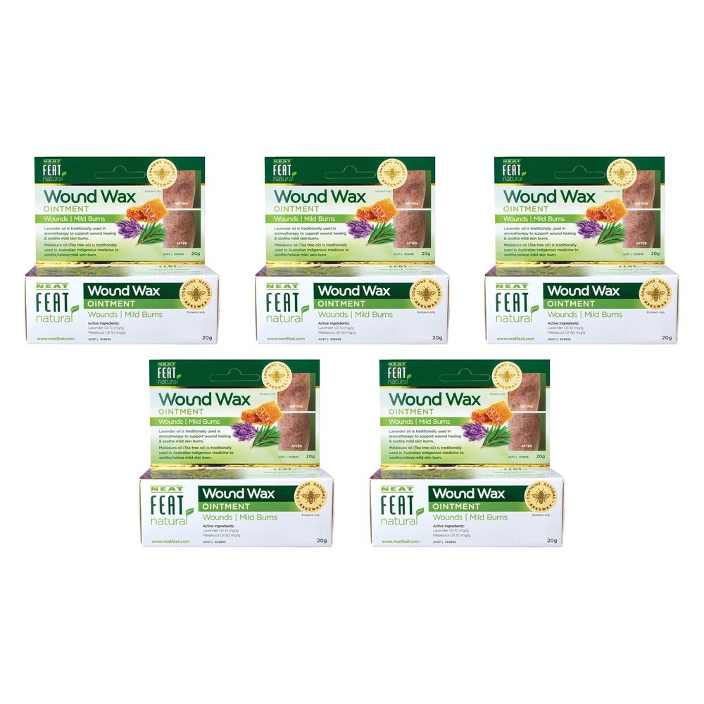Neat Feat Natural Wound Wax Ointment 25g Pack of 5