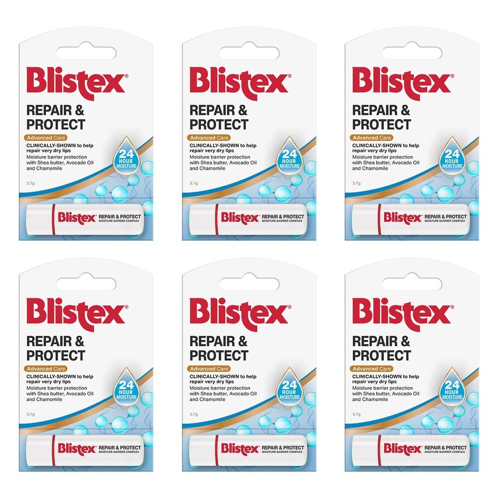 Blistex Repair & Protect Lip Balm 3.7g Pack of 6