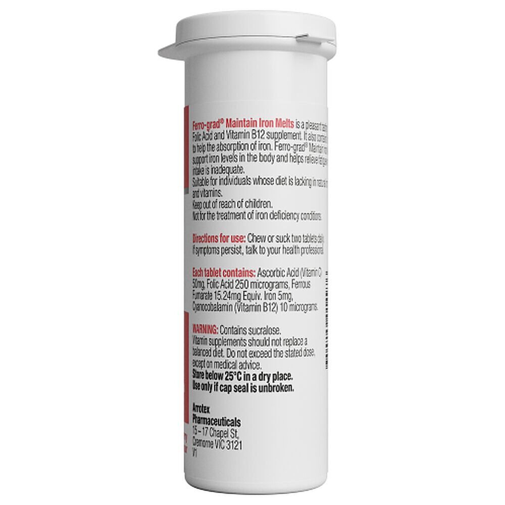 Ferro-Grad Maintain Iron Melts Chewable Tablets