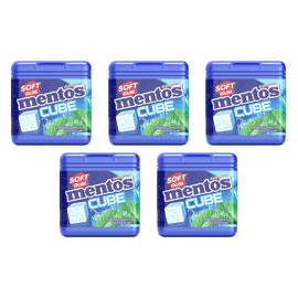 Mentos Cube Ice Mint Sugar Free Chewing Gum Bottle 46g x 4 Bundle of 5