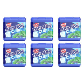 Mentos Cube Ice Mint Sugar Free Chewing Gum Bottle 46g x 4 Bundle of 6