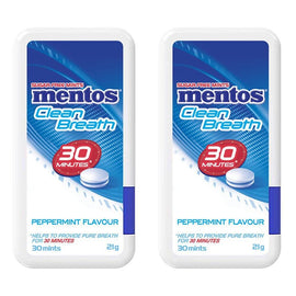 Mentos Clean Breath Spearmint 21g x 12 Bundle of 2