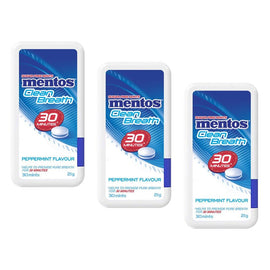 Mentos Clean Breath Spearmint 21g x 12 Bundle of 3
