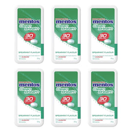 Mentos Clean Breath Spearmint 21g x 12 Bundle of 6