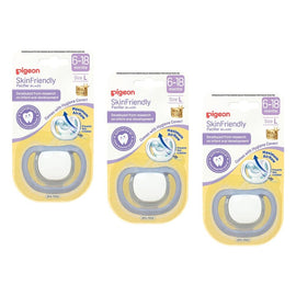 Pigeon Skin Friendly Dummy 6-18 Months Size L Pack of 3
