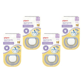 Pigeon Skin Friendly Dummy 6-18 Months Size L Pack of 4