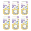 Pigeon Skin Friendly Dummy 6-18 Months Size L Pack of 6