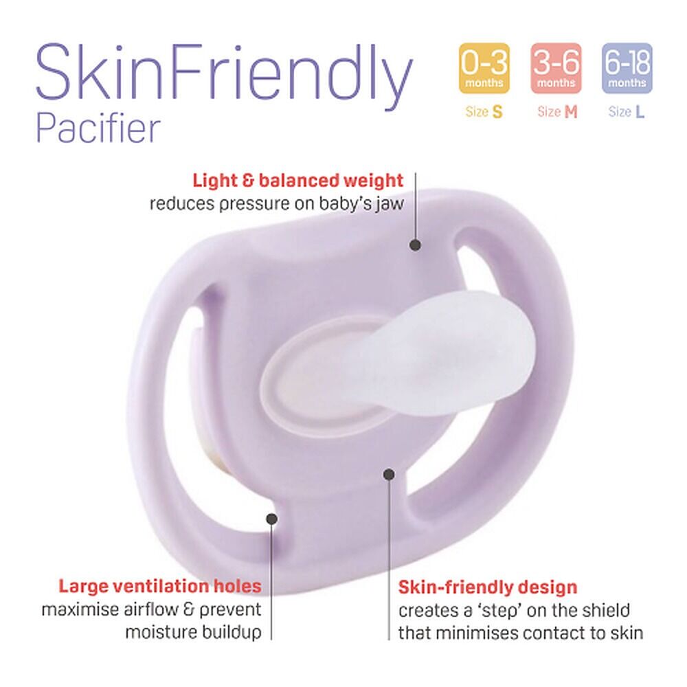 Pigeon Skin Friendly Dummy 6-18 Months Size L