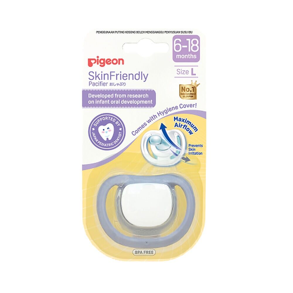 Pigeon Skin Friendly Dummy 6-18 Months Size L