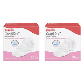 Pigeon Comfy Feel Breast Pad 36 Pack Bundle of 2