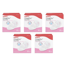 Pigeon Comfy Feel Breast Pad 36 Pack Bundle of 5