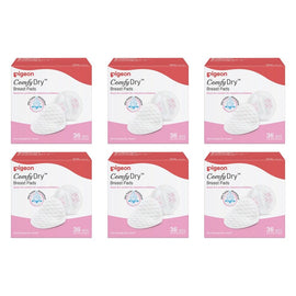 Pigeon Comfy Feel Breast Pad 36 Pack Bundle of 6