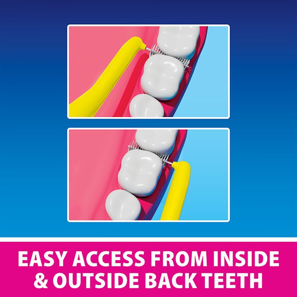 Piksters Right Angle Interdental Brush Yellow Size 3 6 Pack x 10