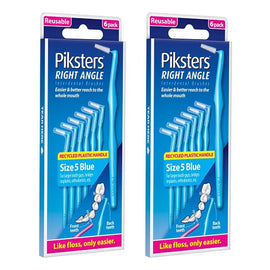 Piksters Right Angle Interdental Brush Blue Size 5 26 Pack x 10 Bundle of 2