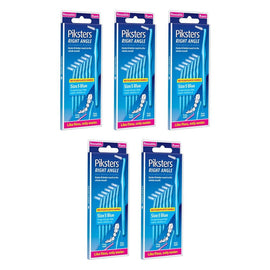 Piksters Right Angle Interdental Brush Blue Size 5 26 Pack x 10 Bundle of 5