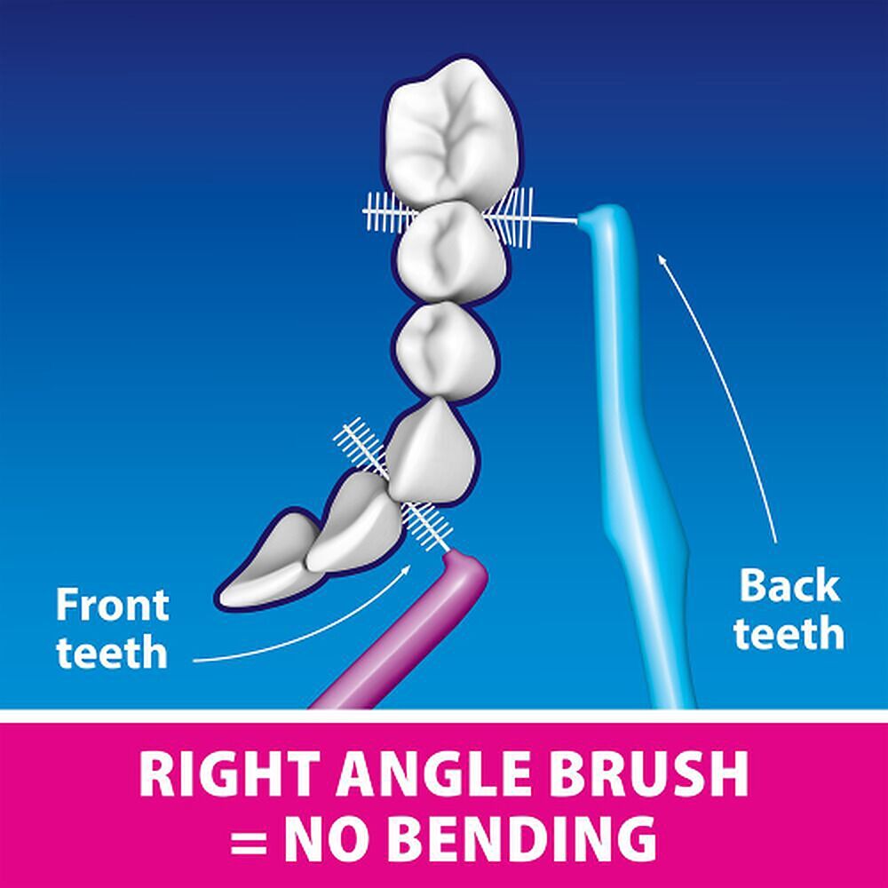 Piksters Right Angle Interdental Brush Blue Size 5 26 Pack x 10