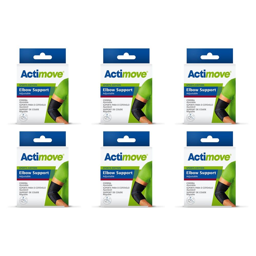 Actimove Elbow Support Universal Black Pack of 6
