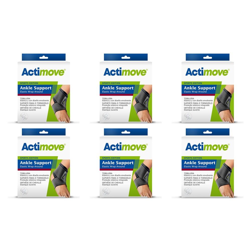 Actimove Sport Ankle Wrap Around Medium Pack of 6