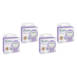 Schick Intuition Pure Nourishment Razor Refills 4 Pack Bundle of 4