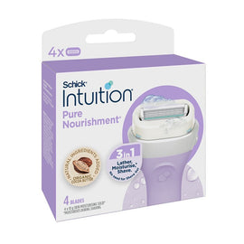 Schick Intuition Pure Nourishment Razor Refills 4 Pack
