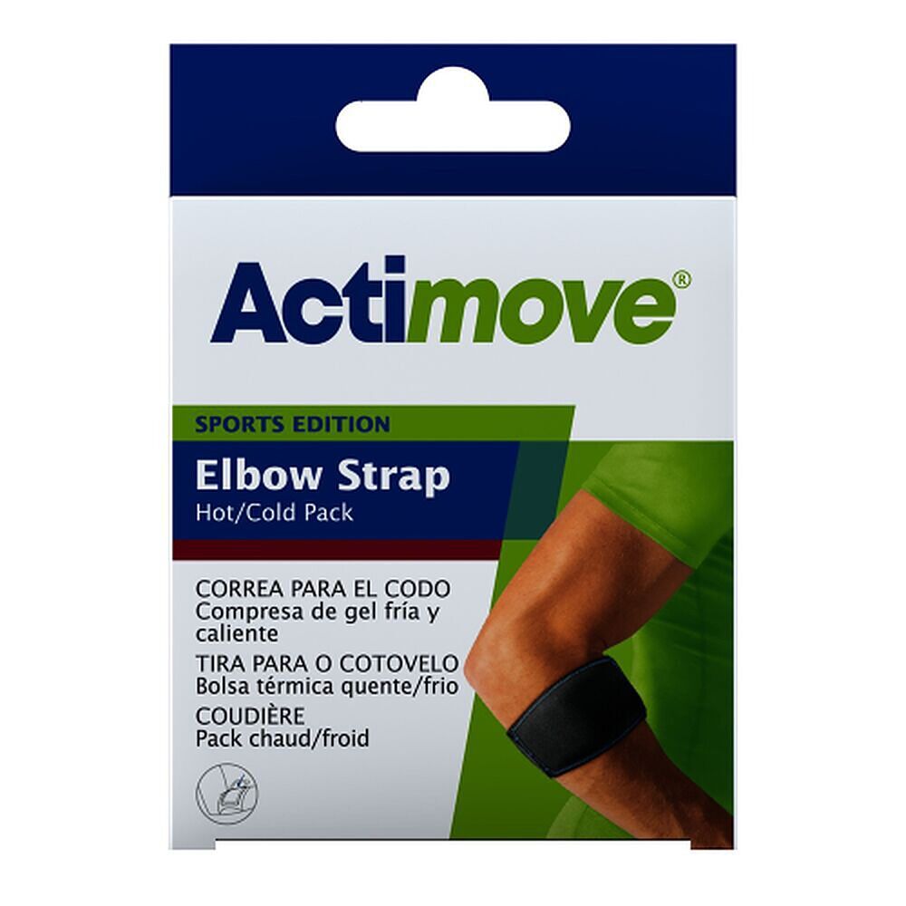 Actimove Elbow Strap Hot/Cold Pack, Universal, Black