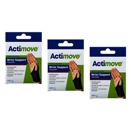 Actimove Wrist Support Universal Black Pack of 3