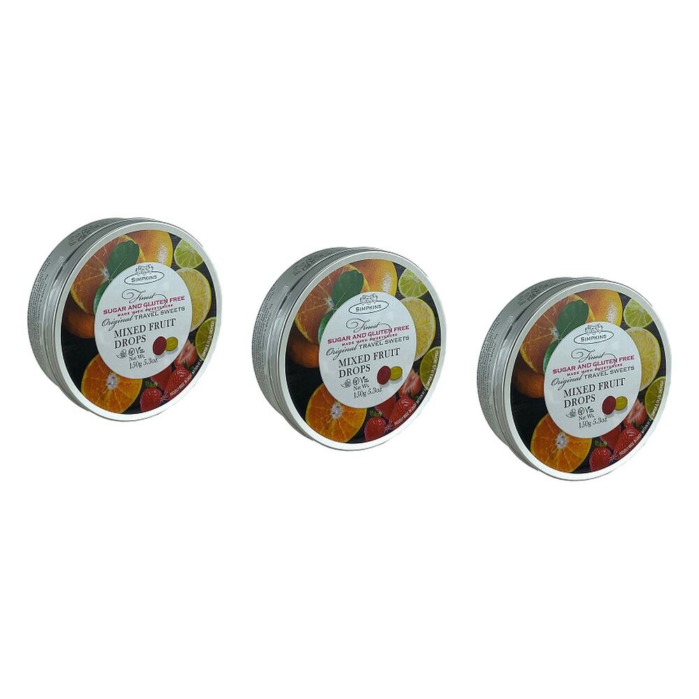 Simpkins Sugar Free Mixed Fruit 150g Pack of 3