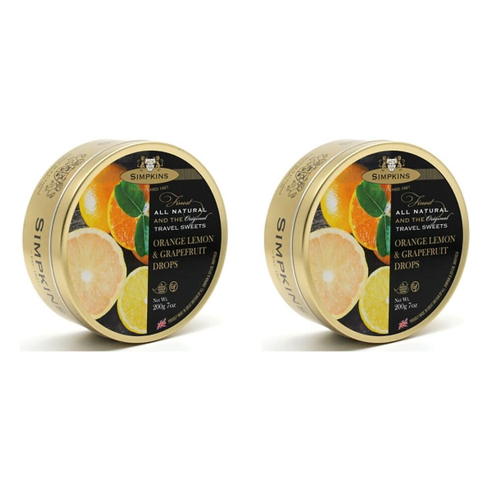 Simpkins Orange Lemon Grapefruit 200g Pack of 2