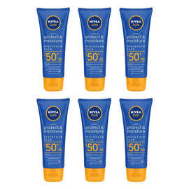 Nivea Sun Protect & Moisture Lock SPF50+ Lotion 100mL Pack of 6
