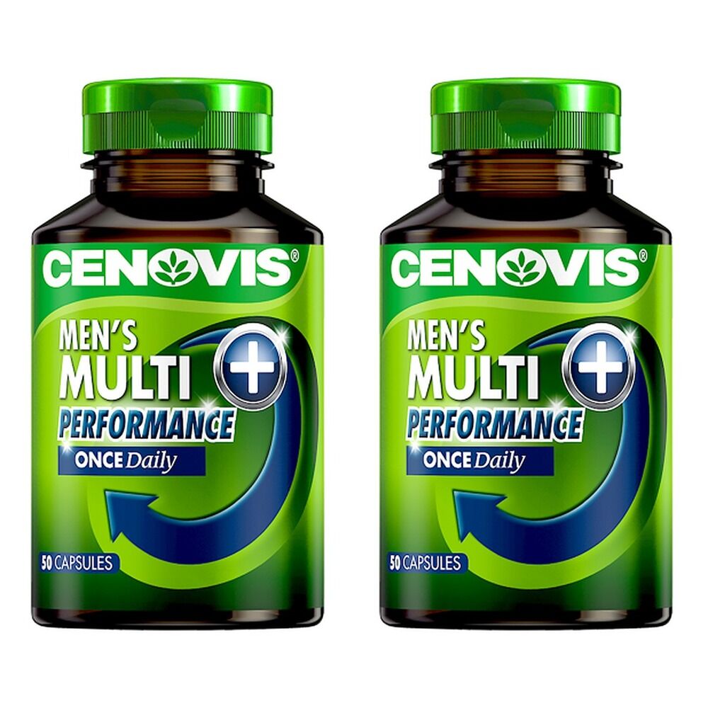 Cenovis Men's Multi + Performance 50 Capsules x 3 Bundle of 2