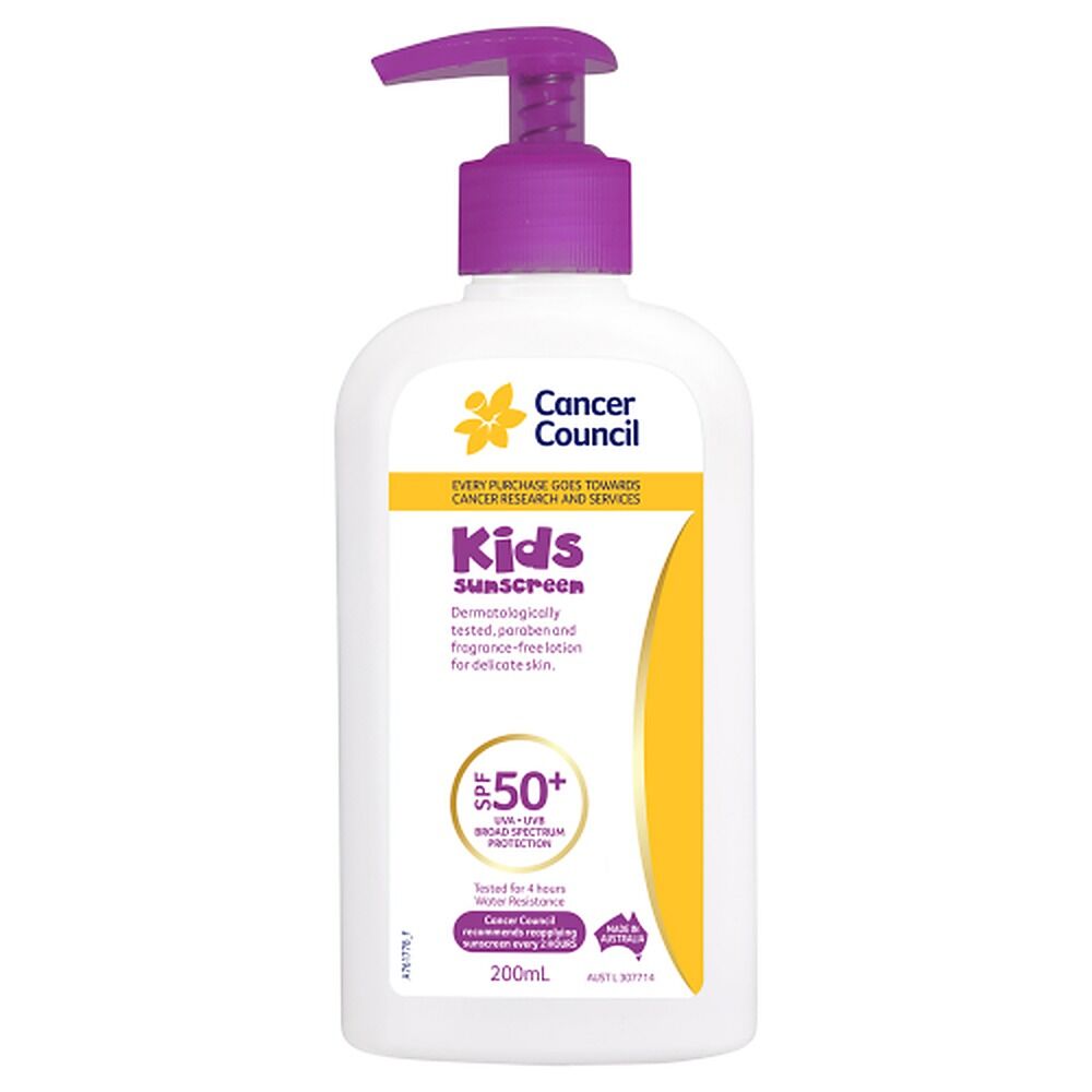 Cancer Council Kids Sunscreen Pump SPF 50+ 200mL