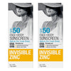 Invisible Zinc Face & Body Sunscreen SPF50 75g Pack of 2