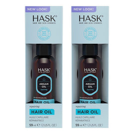 Hask Argan Oil Repairing Hair Oil Vial 59mL Pack of 2