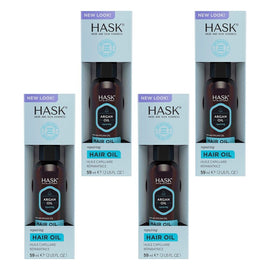 Hask Argan Oil Repairing Hair Oil Vial 59mL Pack of 4