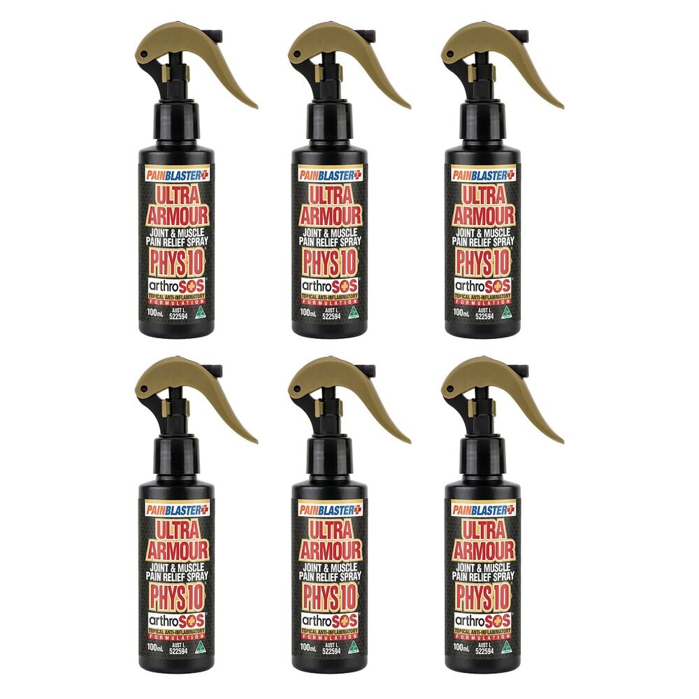 Pain Blaster Ultra Armour Joint & Muscle Pain Relief Spray 100mL Pack of 6