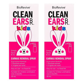 BioRevive CleanEars Kids Earwax Removal Spray 30mL Pack of 2