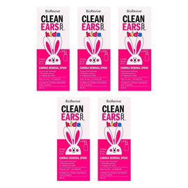 BioRevive CleanEars Kids Earwax Removal Spray 30mL Pack of 5
