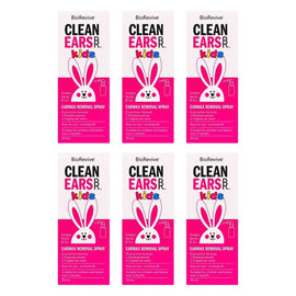 BioRevive CleanEars Kids Earwax Removal Spray 30mL Pack of 6
