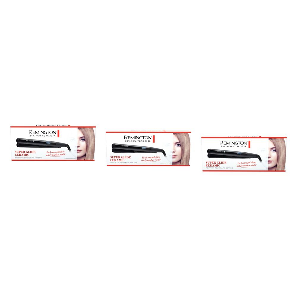 Remington Super Glide Ceramic Straightener Pack of 3