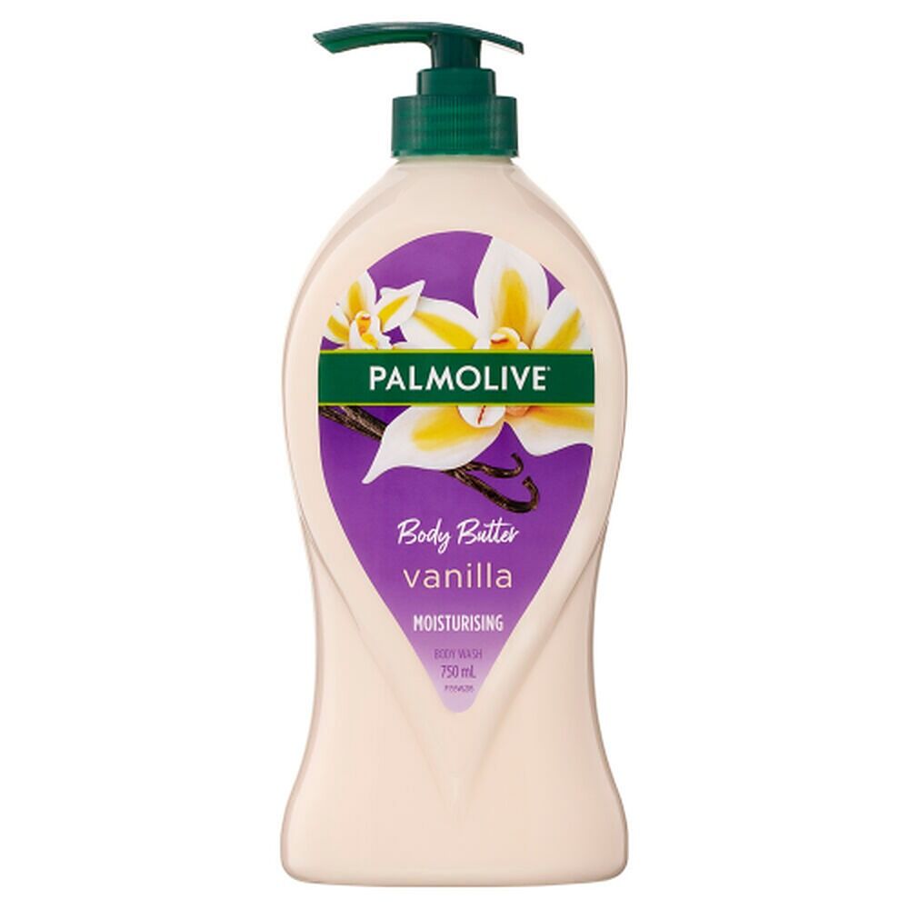 Palmolive Body Butter Vanilla Moisturising Body Wash 750mL
