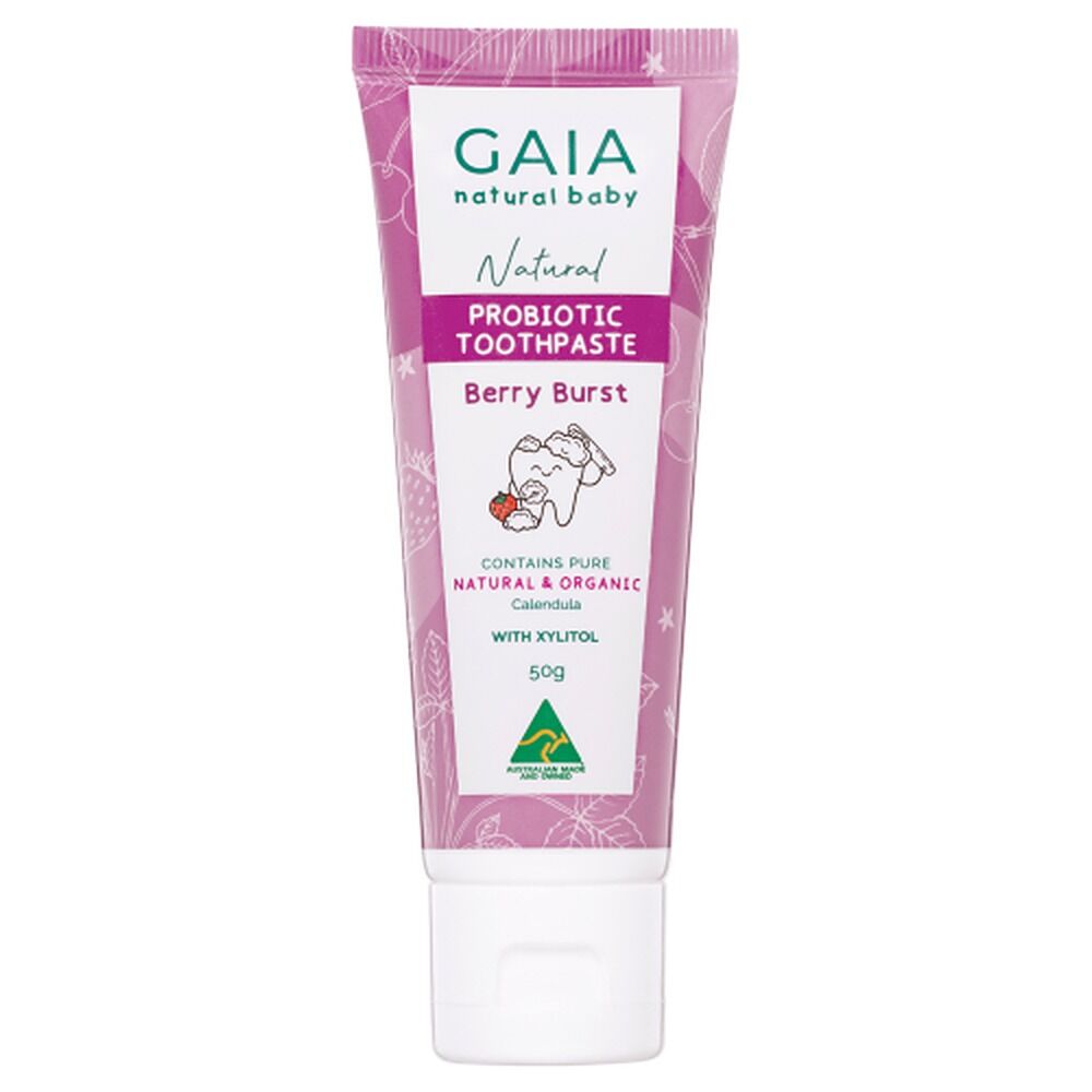 GAIA Natural Probiotic Toothpaste Berry Burst 50g