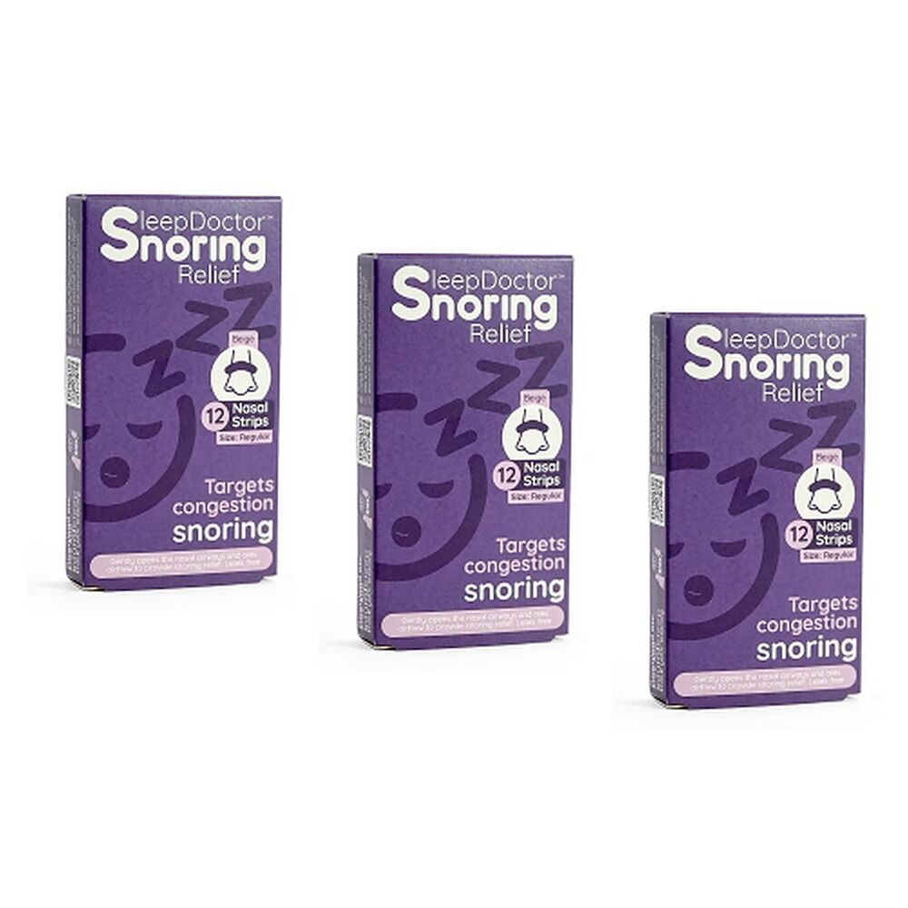 Sleep Doctor Nasal Strips Small 12 Pack Bundle of 3