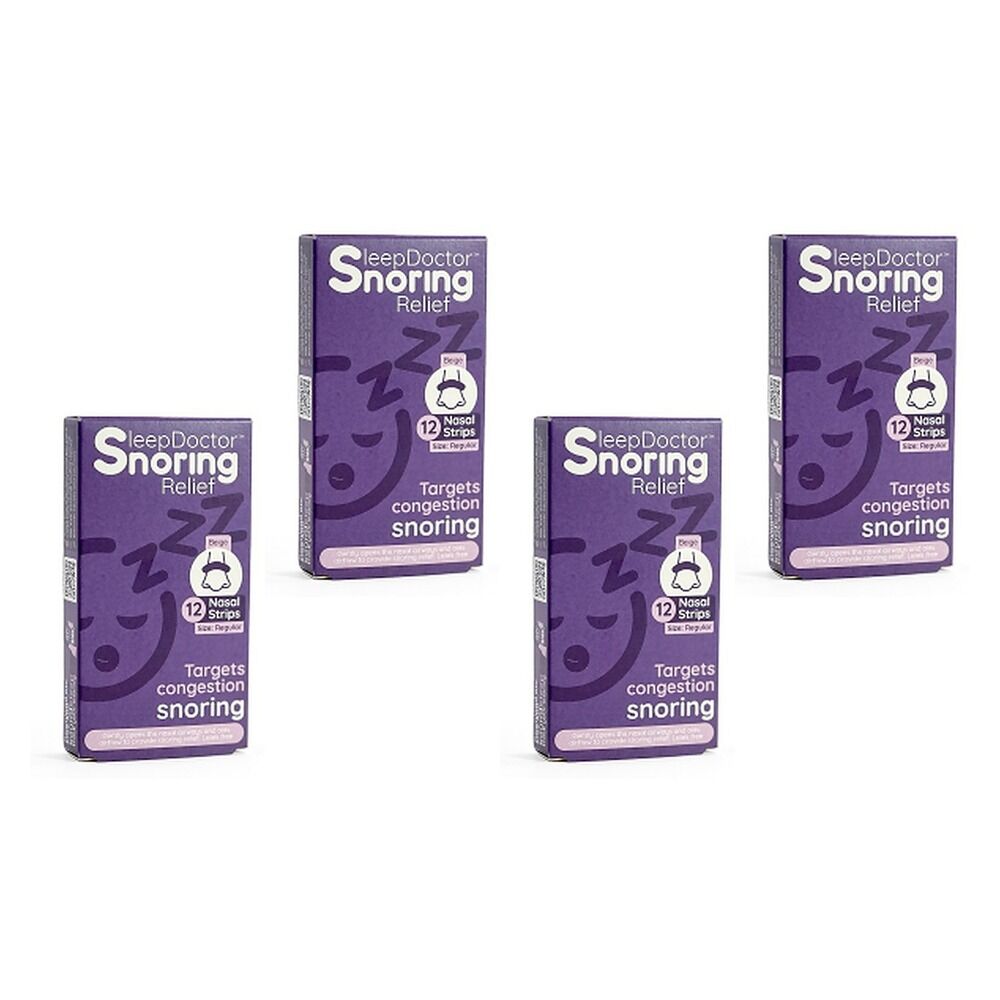 Sleep Doctor Nasal Strips Small 12 Pack Bundle of 4