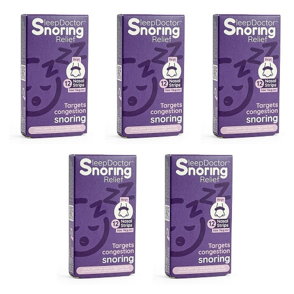 Sleep Doctor Nasal Strips Small 12 Pack Bundle of 5