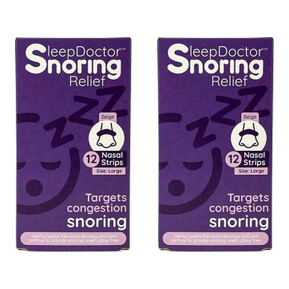 Sleep Doctor Nasal Strips Large 12 Pack Bundle of 2